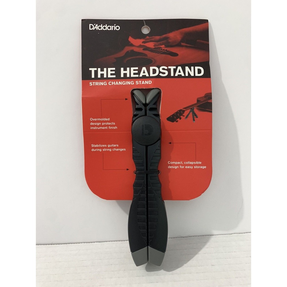 D'Addario The Headstand String Changing Stand PW-HDS Guitar Neck Stand Black